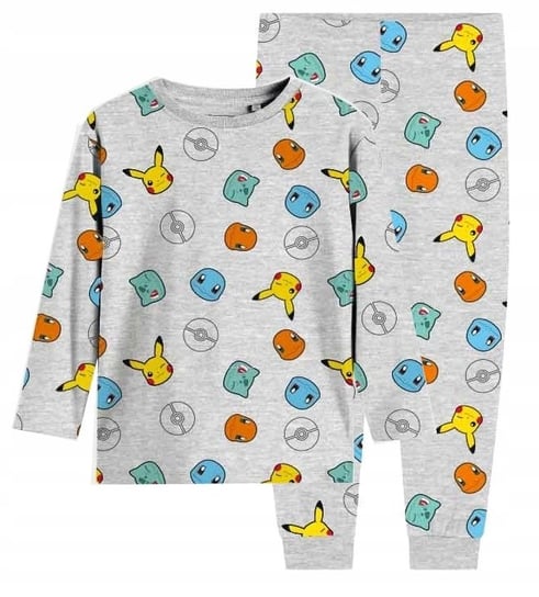 Piżama Pokemon Pikachu Dziecięca Piżamka Chłopięca Długi Rękaw 110/116 Inna marka