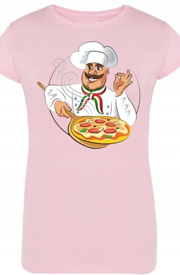 PizzerMan Damski T-Shirt Modny Nadruk r.M Inna marka