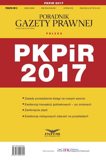 PKPiR 2017 - ebook PDF Ziółkowski Grzegorz