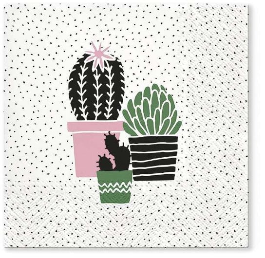Pl Serwetki Cactus On Dots Rose Art-Pol