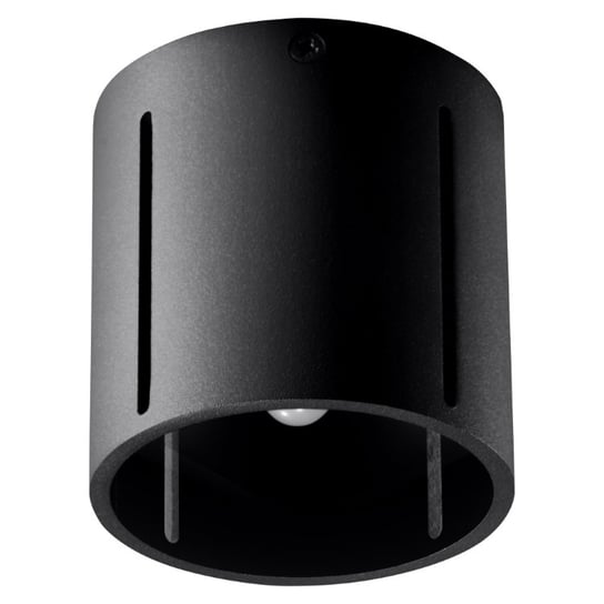 Plafon INEZ czarny nowoczesny cylindryczny liniowa perforacja klosza SL.0356 Sollux Lighting Sollux Lighting