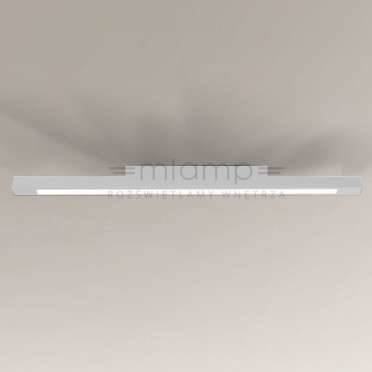 Plafon LAMPA sufitowa OTARU 7185 Shilo prostokątna OPRAWA liniowa natynkowa LISTWA belka biała Shilo