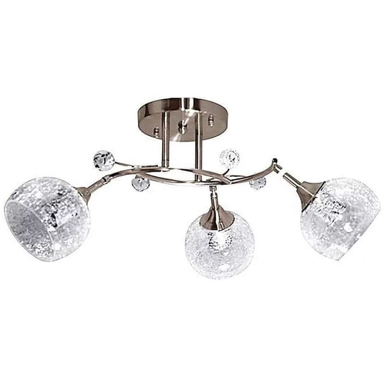 Plafon LAMPA sufitowa VEN W-A 26004/3 AB klasyczna OPRAWA z kryształkami kule balls patyna przezroczyste VEN