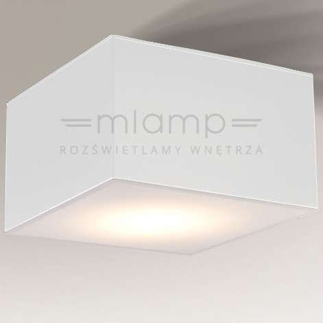 Plafon LAMPA sufitowa ZAMA 7052 Shilo natynkowa OPRAWA kwadratowa kostka cube biała Shilo