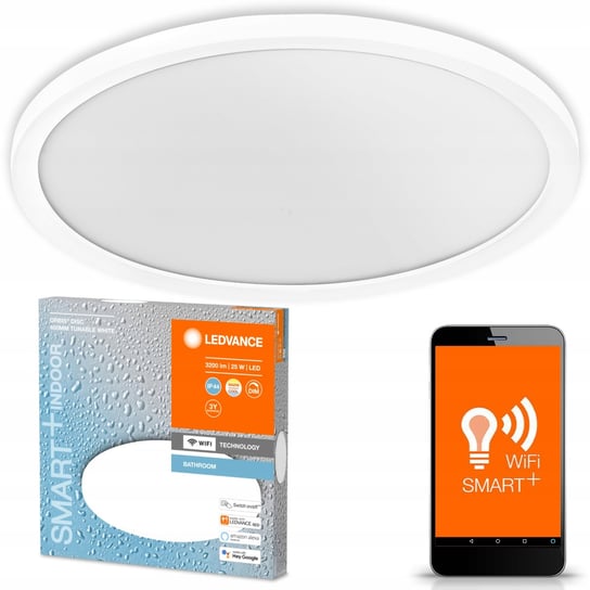 Plafon LED Lampa łazienkowa ORBIS Disc 25W 3200lm ciepła-zimna 40cm SMART+ WiFi LEDVANCE Ledvance