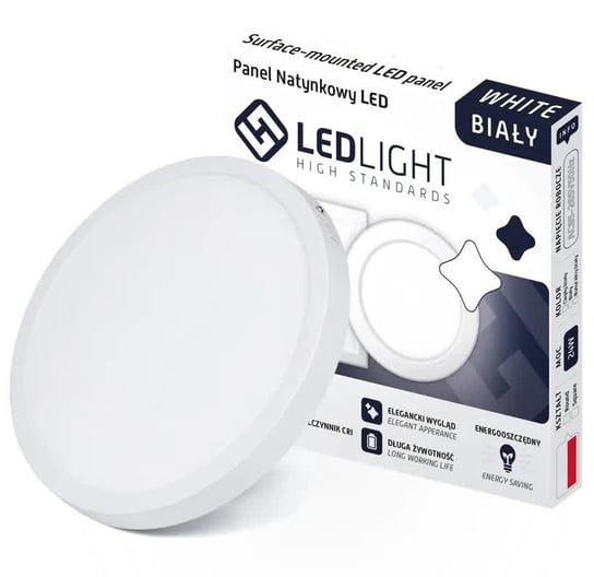 PLAFON LED PANEL NATYNKOWY NIEMRUGAJĄCY CCD NEUTRALNY 12W HURTNET