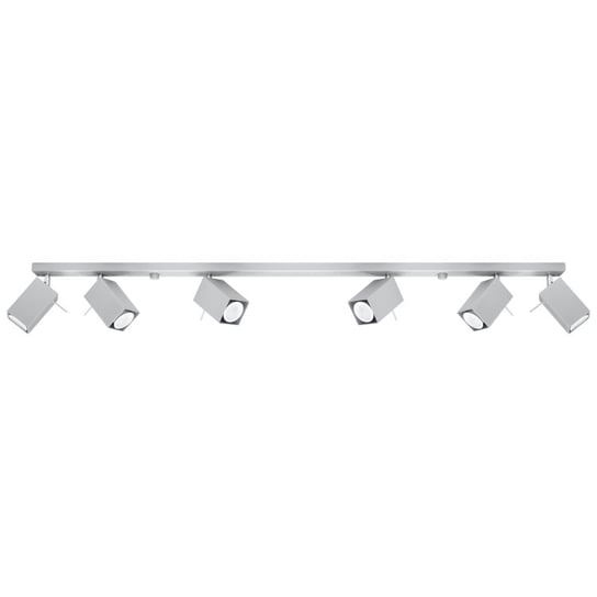 Plafon MERIDA 6L szary nowoczesny kwadrat ruchomy klosz SL.0462 Sollux Lighting Sollux Lighting