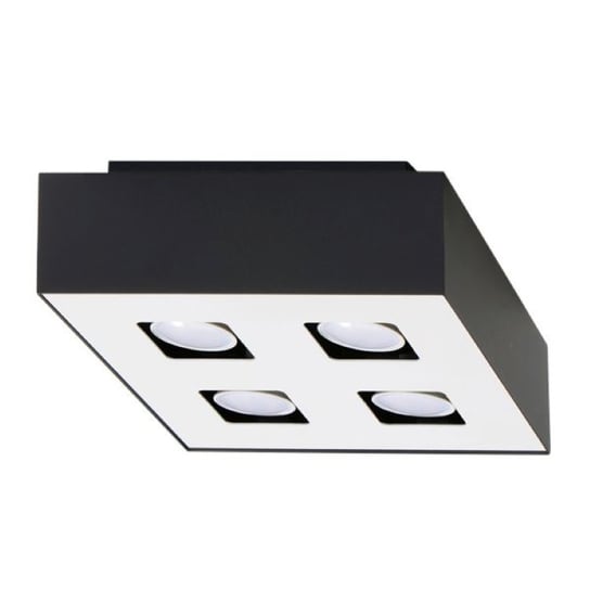 Plafon MONO 4 czarny minimalistyczny kwadrat świeci w dół SL.0073 Sollux Lighting Sollux Lighting