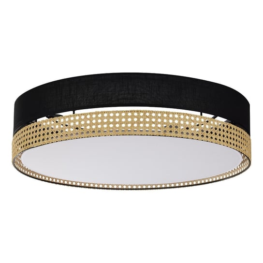 Plafon nowoczesny duży PAGLIA Black 60cm ratan TK Lighting TK Lighting