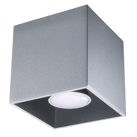 Plafon QUAD 1 szary nowoczesny kwadrat świeci w dół SL.0024 Sollux Lighting Sollux Lighting