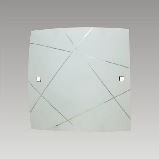 Plafon ścienny PREZENT, Mikado, biało-srebrny, E27, 1x60W Prezent