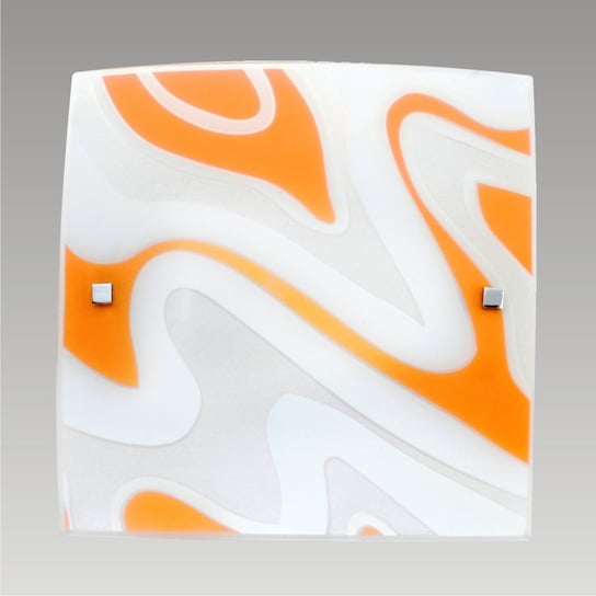 Plafon ścienny PREZENT, Orix, biało-srebrny, E27, 2x60W Prezent