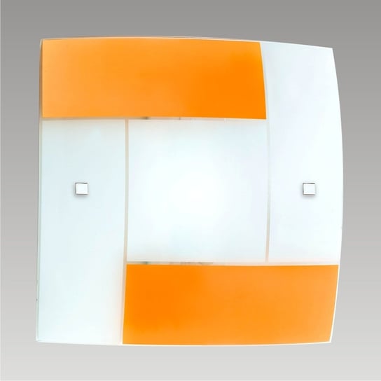 Plafon ścienny PREZENT, Sinus, biało-pomarańczowy, E27, 2x60W Prezent