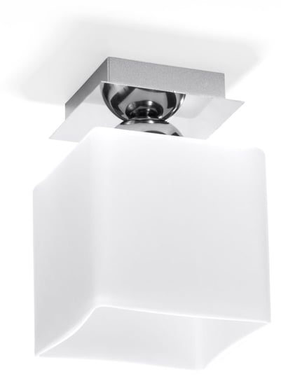 Plafon SOLLUX LIGHTING Piazza 1 SL.0225, 60 W, biało-srebrny Sollux