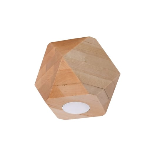 Plafon WOODY 1 naturalne drewno skandynawski geometryczny świeci w dół SL.1009 Sollux Lighting Sollux Lighting