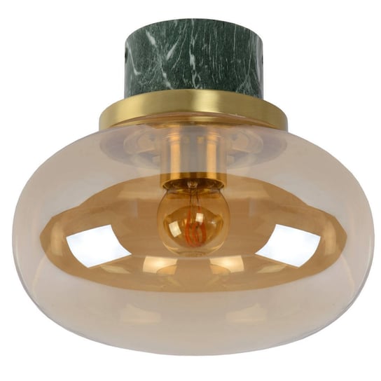 Plafoniera LAMPA sufitowa LORENA 03140/23/62 Lucide szklana OPRAWA kula ball IP44 złota zielona Lucide