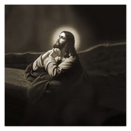 Plakat 100x100 Jezus modli się w Ogrójcu ZeSmakiem