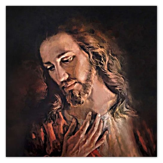 Plakat 100x100 Oblicze Jezusa Chrystusa ZeSmakiem