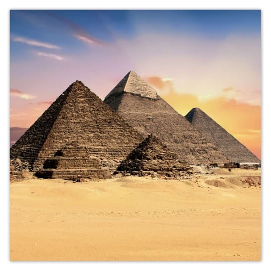 Plakat 100x100 Piramidy Egipt Krajobraz ZeSmakiem