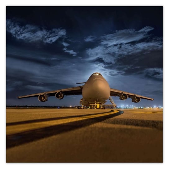 Plakat 100x100 Wielki samolot Lotnisko ZeSmakiem
