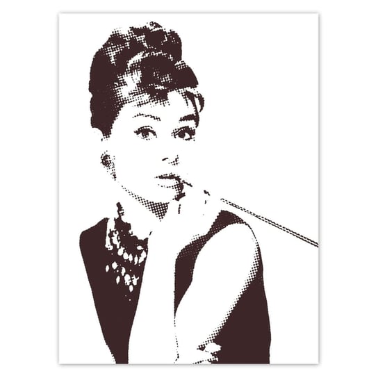 Plakat 100x135 Audrey Hepburn Cygaretka ZeSmakiem