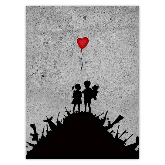 Plakat 100x135 Banksy Dzieci na stosie ZeSmakiem