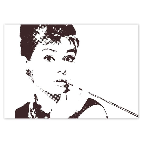 Plakat 100x70 Audrey Hepburn Cygaretka ZeSmakiem