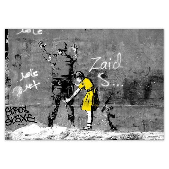 Plakat 100x70 Banksy dziewczynka ZeSmakiem