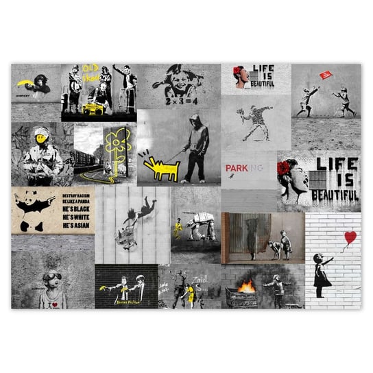 Plakat 100x70 Banksy Megamix ZeSmakiem