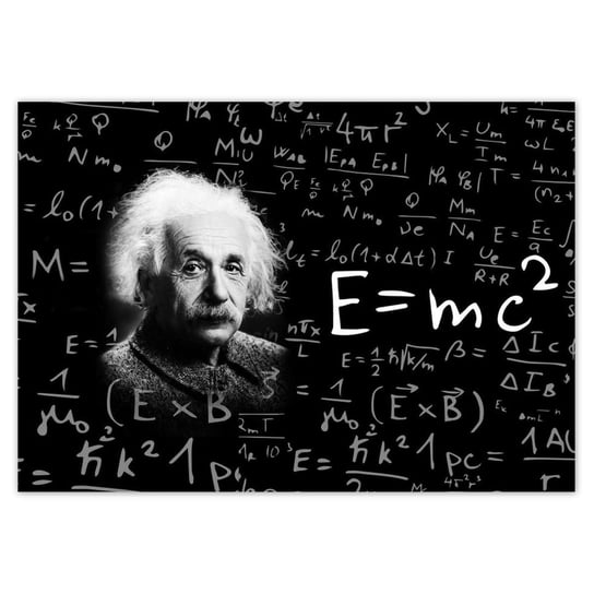 Plakat 100x70 E=MC2 Albert Einstein ZeSmakiem