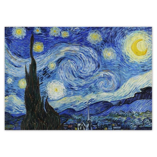 Plakat 100x70 Gwiaździsta noc Van Gogh ZeSmakiem