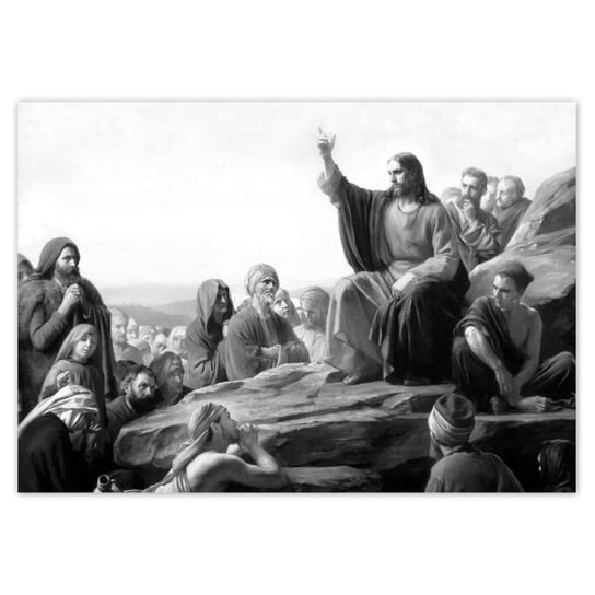 Plakat 100x70 Jezus Kazanie na górze ZeSmakiem