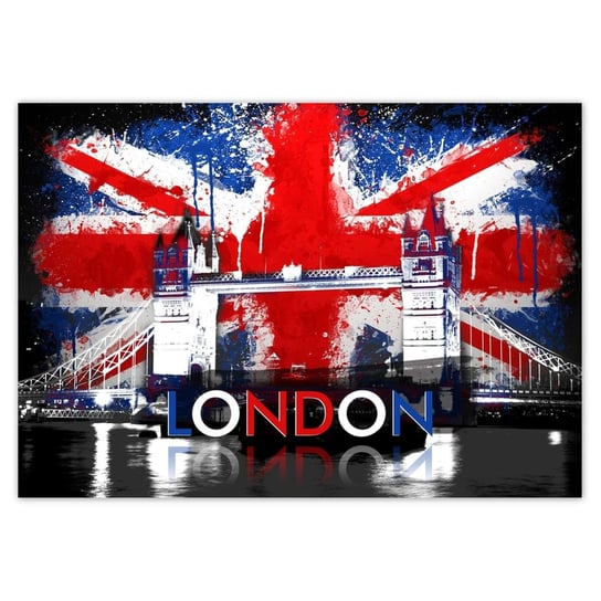 Plakat 100x70 London City Londyn Anglia ZeSmakiem