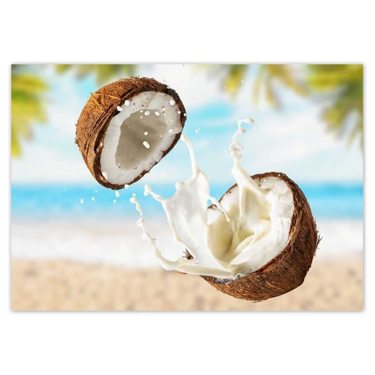 Plakat 100x70 Mleczko kokosowe Kokosy ZeSmakiem