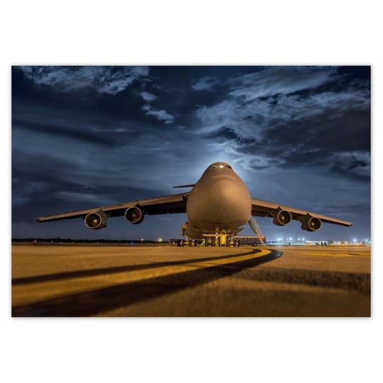 Plakat 100x70 Wielki samolot Lotnisko ZeSmakiem
