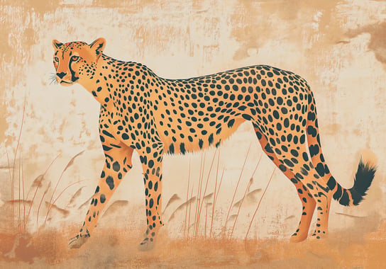 Plakat 100x70cm Gepard w Ruchu Zakito Posters