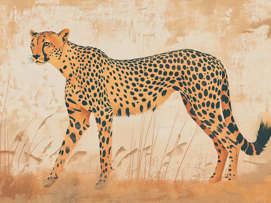 Plakat 100x75cm Gepard w Ruchu Zakito Posters