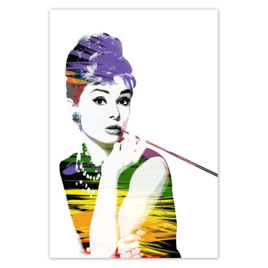 Plakat 105x155 Audrey Hepburn Cygaretka ZeSmakiem