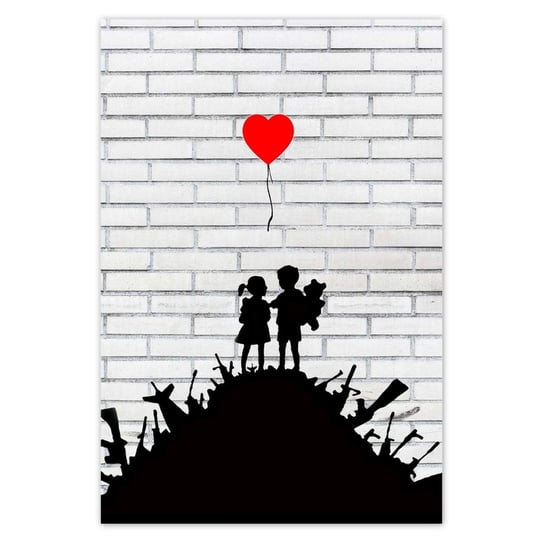 Plakat 105x155 Banksy Sterta broni Balon ZeSmakiem