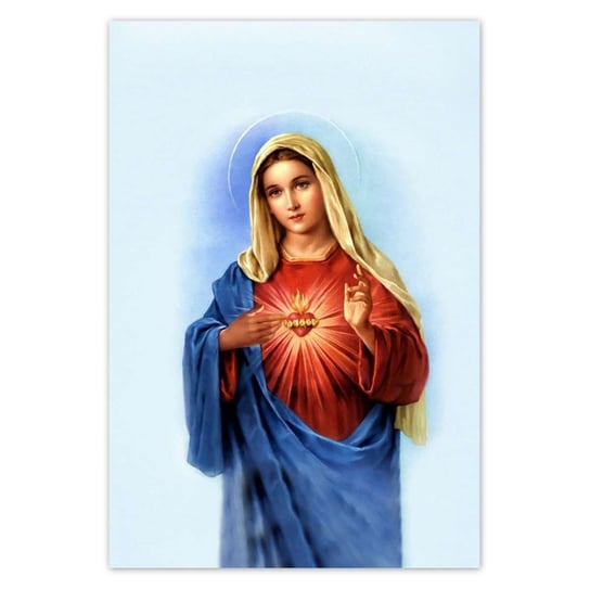 Plakat 105x155 Matka Boża Serce ZeSmakiem