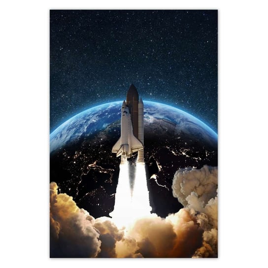 Plakat 105x155 Start rakiety w kosmos ZeSmakiem