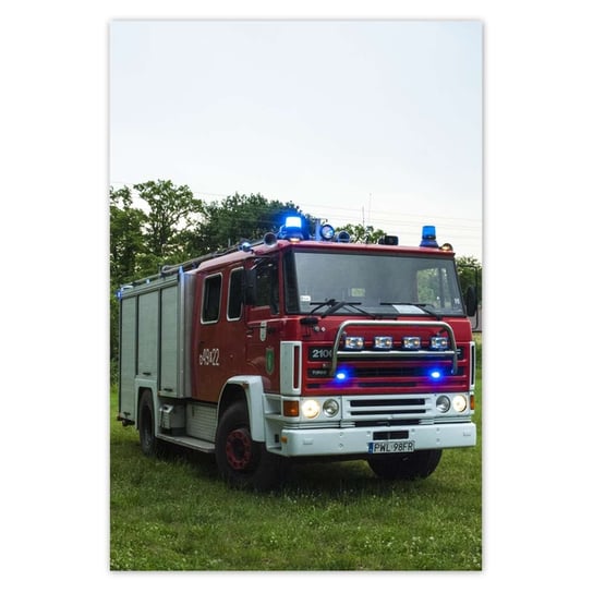 Plakat 105x155 Wóz strażacki ZeSmakiem