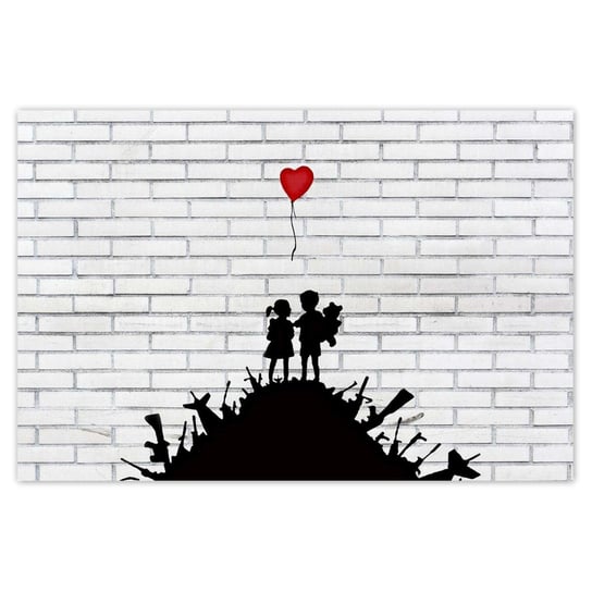 Plakat 120x80 Banksy Góra broni Balon ZeSmakiem