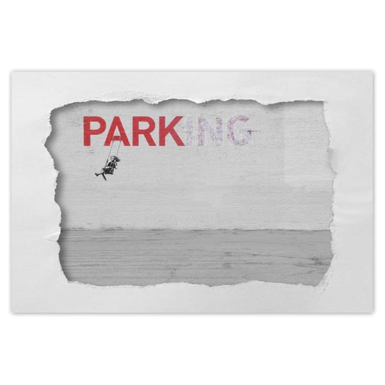 Plakat 120x80 Banksy Parking ZeSmakiem