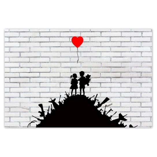 Plakat 120x80 Banksy Sterta broni Balon ZeSmakiem