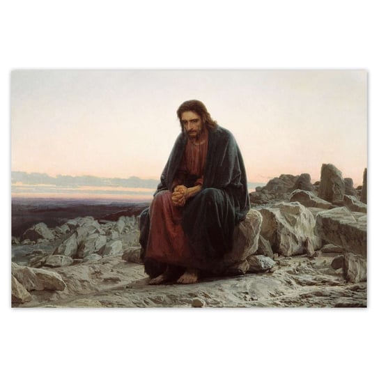 Plakat 120x80 Jezus Ogrójec Modlitwa ZeSmakiem