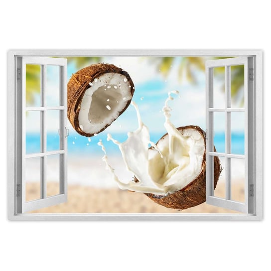 Plakat 120x80 Mleczko kokosowe Kokosy ZeSmakiem