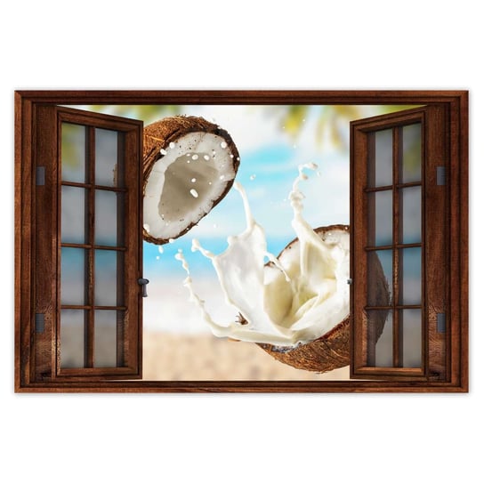 Plakat 120x80 Mleczko kokosowe Kokosy ZeSmakiem