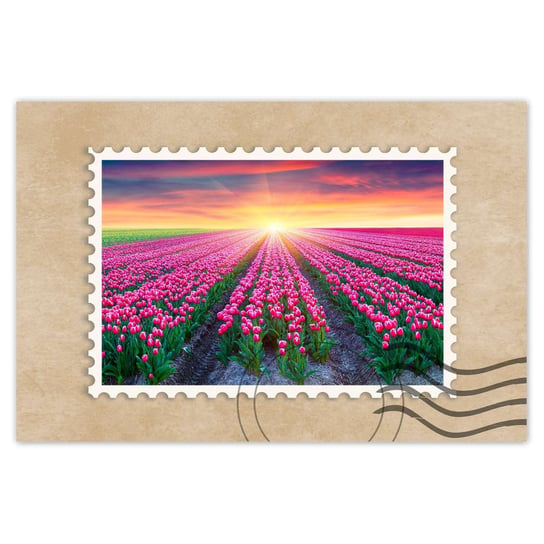 Plakat 120x80 Morze tulipanów Kwiaty ZeSmakiem