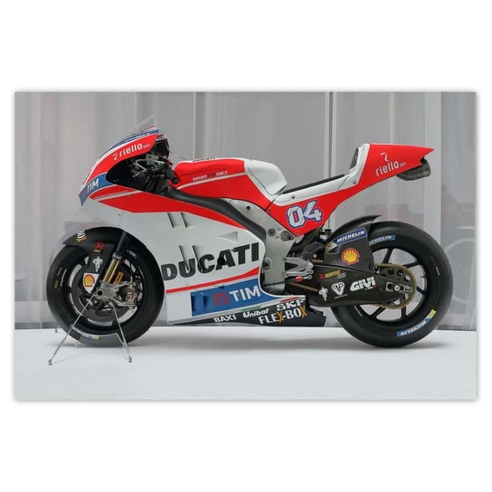Plakat 120x80 Motocykl Ścigacz Ducati ZeSmakiem